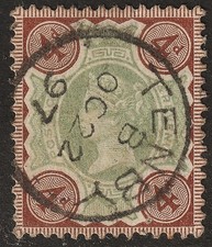 SG205 1887 4d verde e marrone