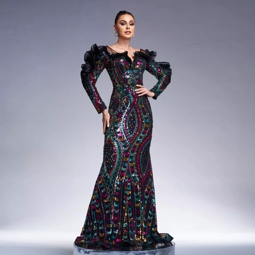 Vestito abito elegante - elegante, lungo