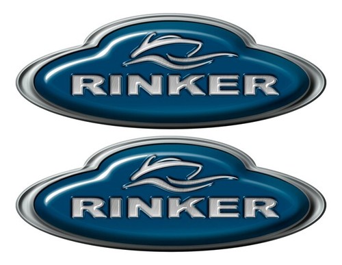 Rinker boat oval sticker set - boat,