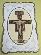 CROCIFISSO DI SAN DAMIANO D'ASSISI - Santino - Holy Card - Dorata