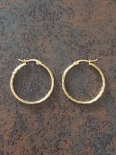 Orecchini a cerchio in acciaio oro