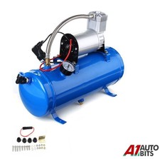 150 Psi Compressore Aria Con 6 Litri Serbatoio Per Clacson Treno Camion Rv Pick