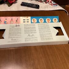 Vintage 1965 Mattel Il Gioco Di Barbie La Reginetta Del Ballo Plancia Istruzioni