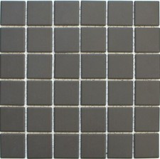 Piastrella mosaico ceramica pavimento cucina parete marrone 14-CU253 | 1 foglio
