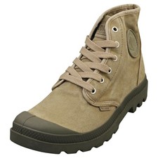 Palladium Pampa Hi Uomo - Stivali Casual Grigio Scuro e Verde - 42 EU