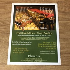 GRAM19 MAGAZINE ADVERT 11X8 STEINGRAEBER-PHOENIX PIANO MODEL 168/205