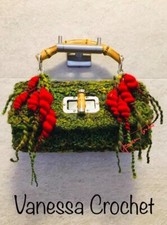 borsa non uncinetto ma realizzata ai ferri handmade