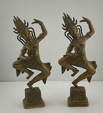 Lot # 2209 Siamese Thai Deity in Brass, 1970's