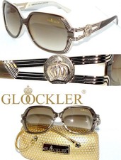 OCCHIALI DA SOLE HARALD GLÖCKLER MARRONE ORO STRADA CORONA POMPOSA HG822 OCCHIALI DA SOLE DONNA