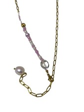 PURELEI Collier Donna oro-rosa