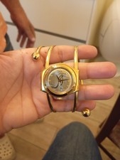 orologio swatch vintage anni 80 condizione buona colore oro fatto a bracciale 