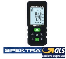 MISURATORE DISTANZIOMETRO LASER SPEKTRA MODELLO QM100 G - RAGGIO VERDE - 100MT