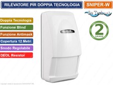 PIR SENSORE RIVELATORE DOPPIA