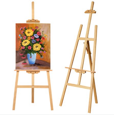 CAVALLETTO QUADRO TREPPIEDE LEGNO ARTISTA DISEGNO TELO PITTURA ESPOSIZIONE ARTE 