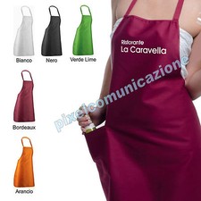 GREMBIULI PERSONALIZZATI KIT DA 1 5 10 25 PEZZI LOGO RISTORANTE BAR PIZZERIA