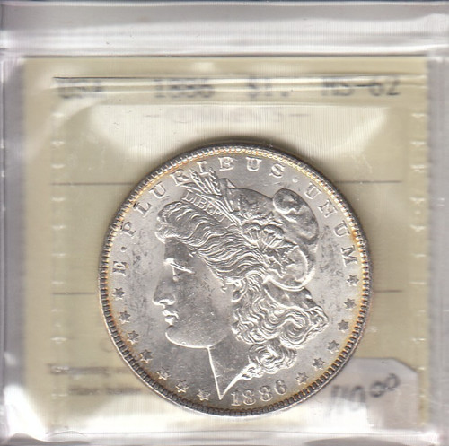 1886 usa dollaro morgan iccs - 1886,
