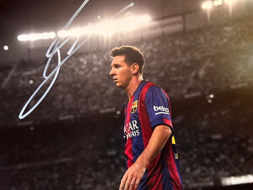 Lionel messi firmato 8x10 - lionel, 8x10"