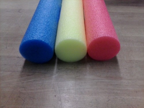 Yellow solid pool noodle party - noodle,