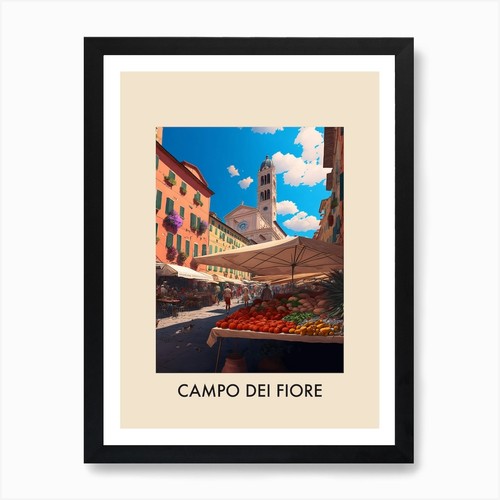 Quadro roma campo dei fiore - quadro,