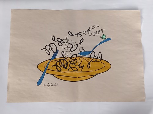 Andy warhol drawing - andy,