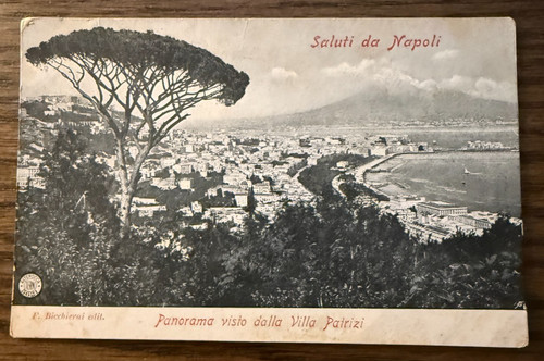 Cartolina napoli italia - cartolina,