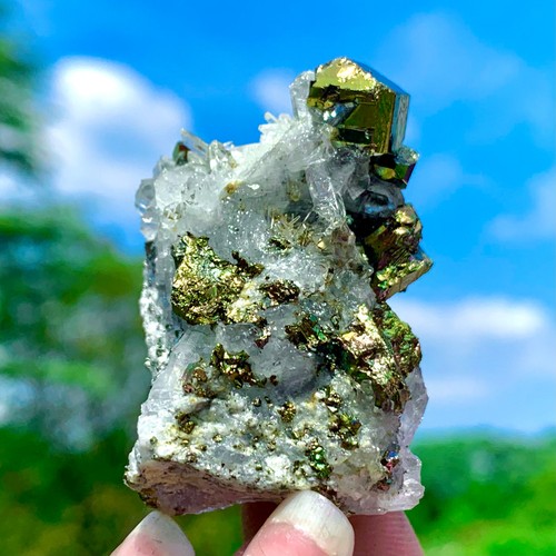 Calcopirite colorata naturale - calcopirite,