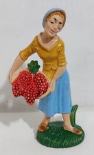 66118 Pastorello Presepe - Statuina in plastica - Venditrice di uva