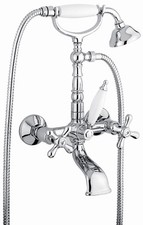 RUBINETTO  ESTERNO VASCA CROMO DECO' OLD GARANZIA 2 ANNI VITONE CERAMICO