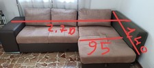 divano letto con penisola