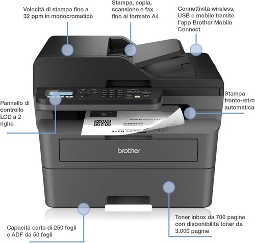 Brother multifunzione laser - brother,