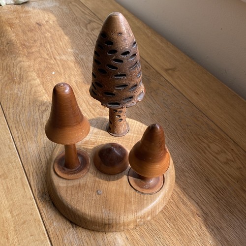 Scultura fungo legno - scultura,