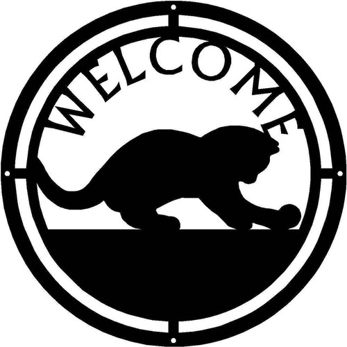 Insegna benvenuto rotonda - benvenuto,