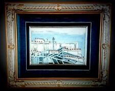 ORFEO TAMBURI- OLIO SU TAVOLA 21X31 - AUTENTICA DELL'ARTISTA SU FOTO