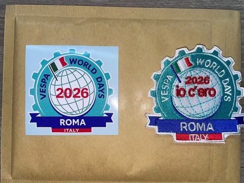 Adesivo patch vespa world - e,