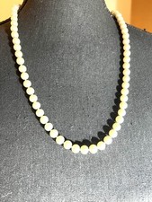 COLLANA LUNGA 60 CM CON PERLE 8 MM COLORE BIANCO