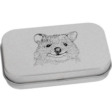 'Quokka Head' Scatola di latta/stoccaggio con cerniera in metallo (TT034804)