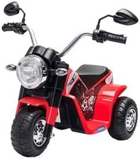 Moto Elettrica per Bambini a 3 Ruote Con Luci E Suoni, Batteria Ricaricabile 6V,