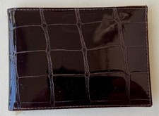 Portafoglio uomo mini slim sottile simil coccodrillo portamonete porta carte L-3