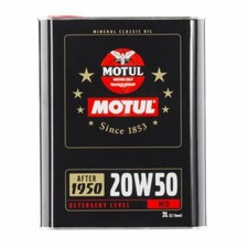 MOTUL CLASSIC 20W50 OLIO MOTORE AUTO EPOCA MINERALE DAL 1950 API SF/CC 2LT