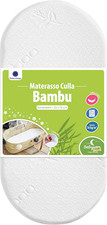 - Materasso Culla/Carrozzina Bambù Naturale per Neonato - 72X32Cm | Altezza 4Cm 