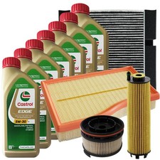 Kit Tagliando Mercedes Classe A W177 180D 200D 220D 2.0 CDI 4 Filtri Olio Castro