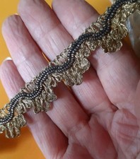 Passamaneria antica bordi bordure filo bronzo oro, antique trimmings Gold Color