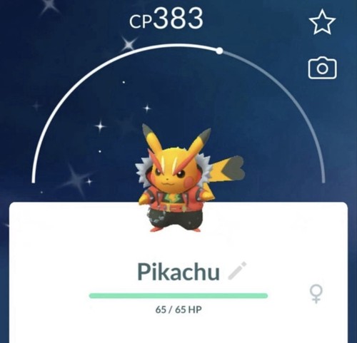Costume pikachu lucido rock - costume,