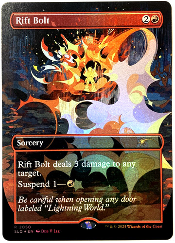 Mtg rift bolt - (rainbow, foil)
