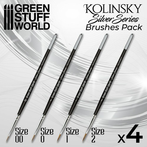 Set pennelli silver series - silver,