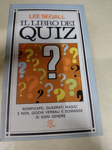 Libro dei quiz lee segall - quiz,