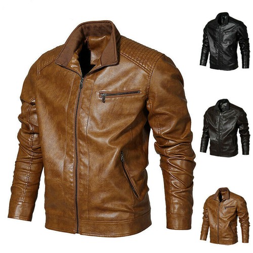 Giacca pelle uomo primavera