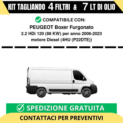 Tagliando per peugeot - per, boxer