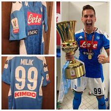 Maglia Napoli Milik  Match Issue Napoli Juventus 2019 Ufficiale Coppa Italia