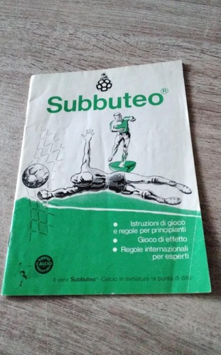 Subbuteo manuale regole - subbuteo, del